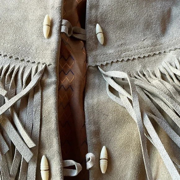 Vintage Fringed Suede Jacket - Picture 7 of 11
